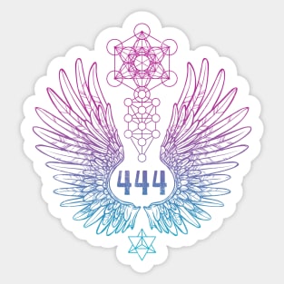 Angel Number 444 Sacred Geometry Sticker